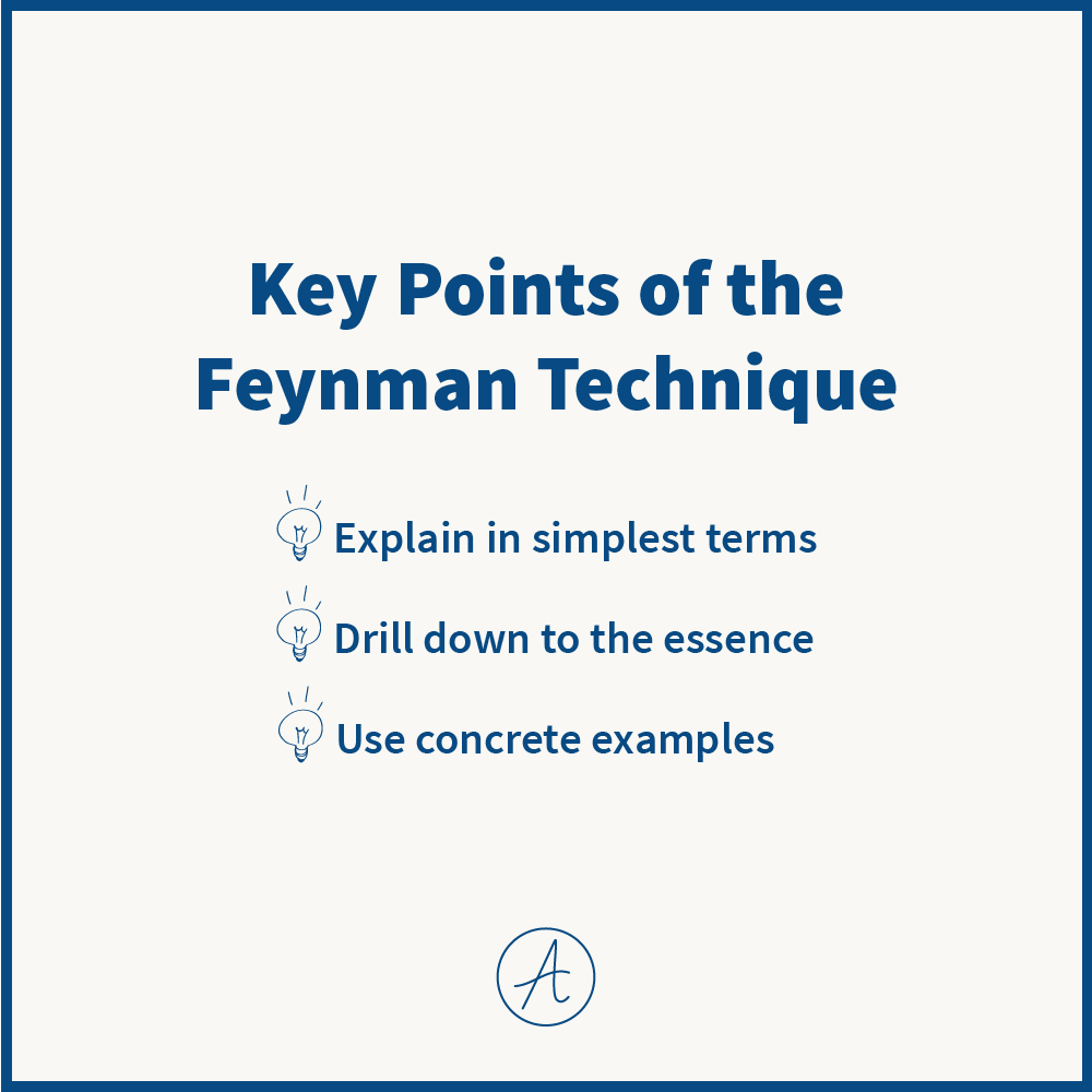 feynman technique key points